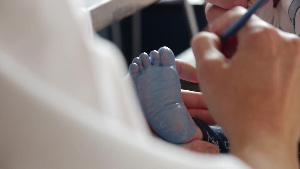 Baby footprint promo video